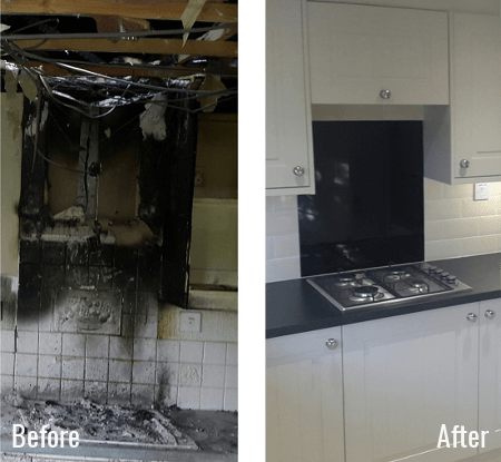 Mobile Home fire damage repair and refurbishment, Suffolk and Essex