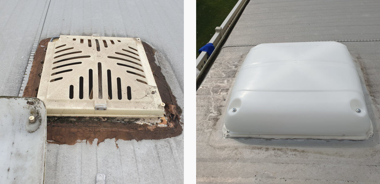 Repair & Fix of roof air vent , Suffolk and Essex